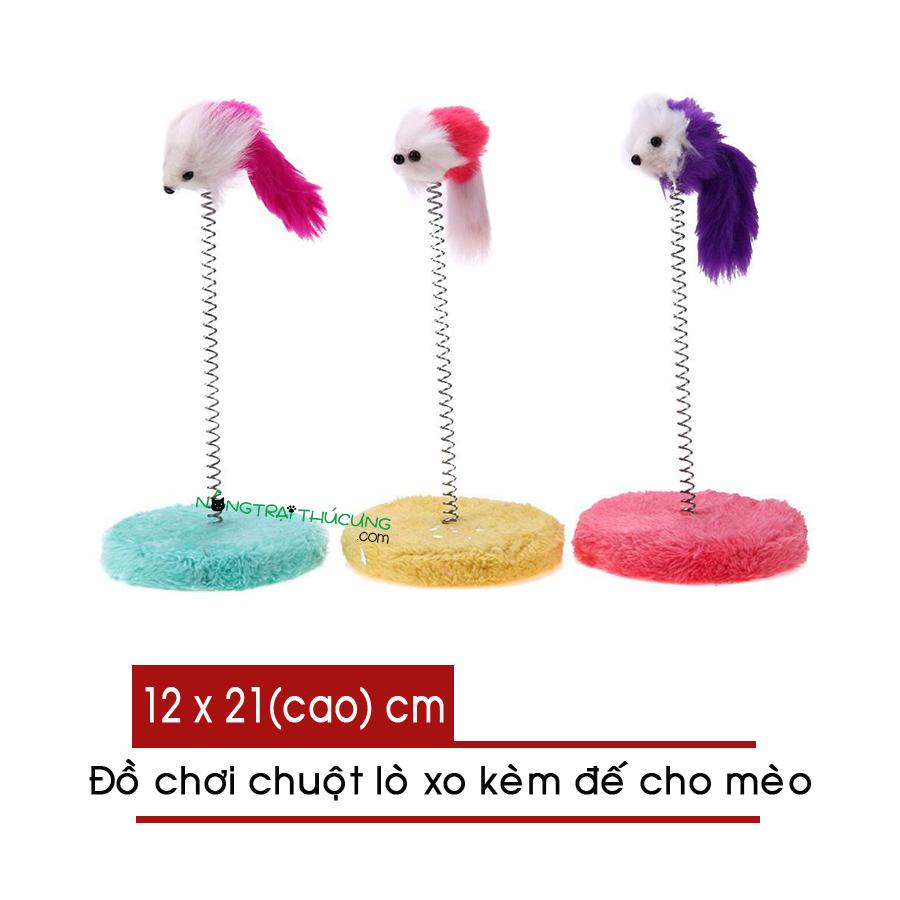 Đồ chơi hình chuột kèm đế cho mèo - [Nông Trại Thú Cưng]
