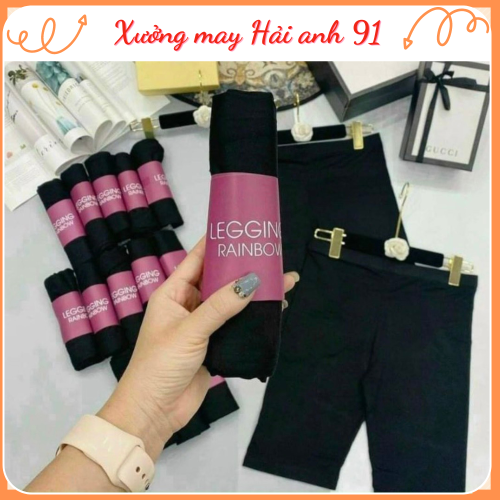 Quần Legging Lửng, Quần Legging Đùi Nữ thun mỏng nâng mông