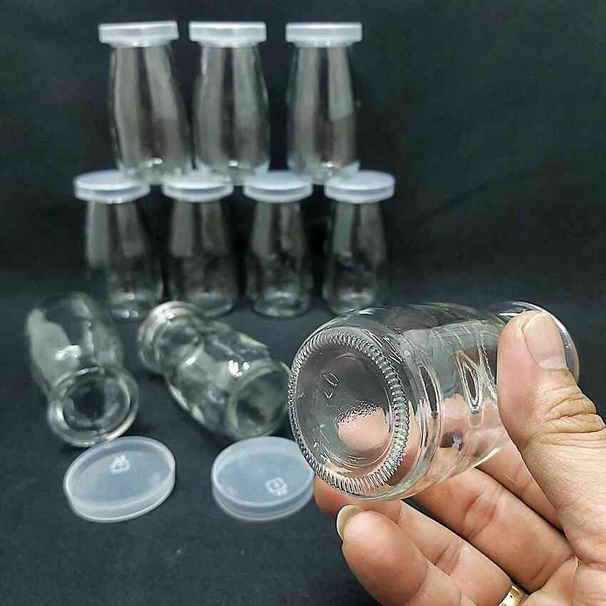 Hũ Làm Sữa Chua Thủy Tinh 100ML (combo 10 cái) trụ tròn cao nắp nhựa – Hũ Pudding 100ML - Hũ Thủy Tinh 100ML - Lọ Thủy Tinh 100ML - Lọ Đựng Sữa Chua