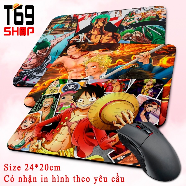 [HCM]Lót chuột anime One Piece - Size 24x20cm [ T69 Shop ]