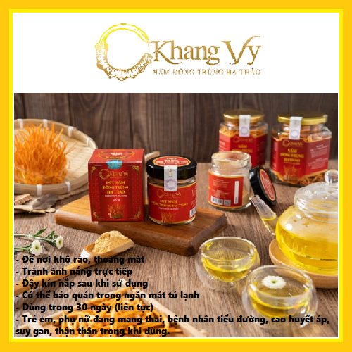 Bột đông trùng hạ thảo C-Khang Vy (Hộp 10g)