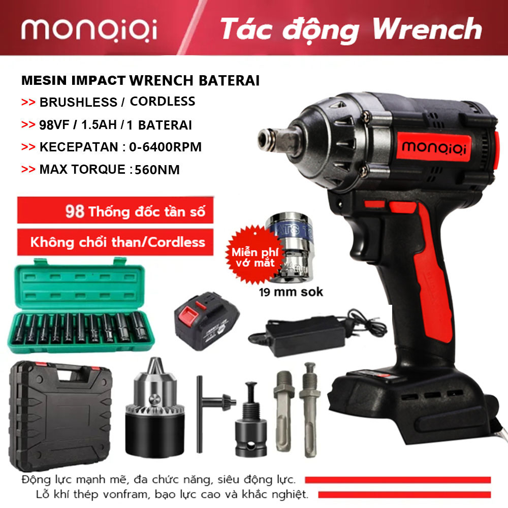 Máy mở bulong cao cấp bảo máy siết bulong , khoan pin, bắn vít, siết ốc không chổi than máy chuyên vít máy bắn vít không chổi than