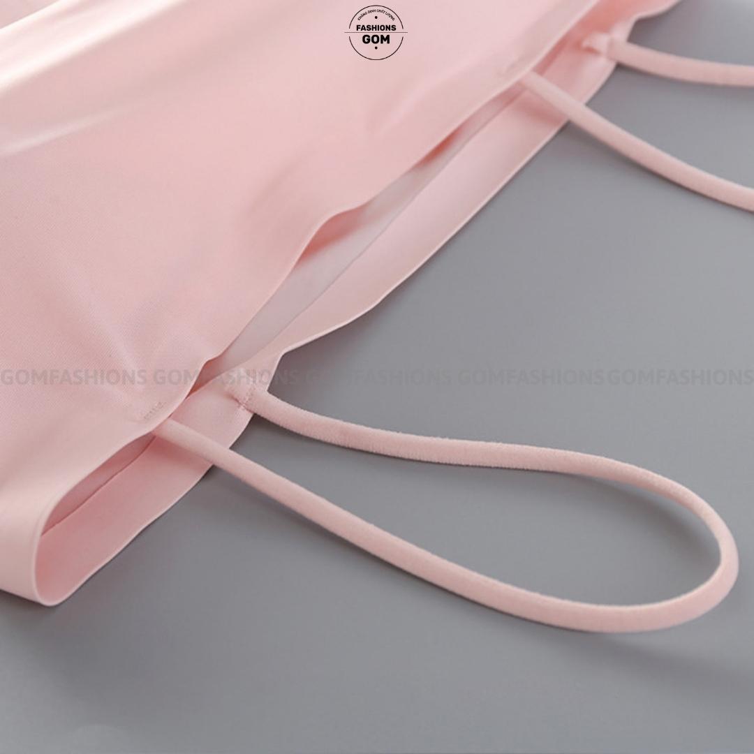 Áo bra đúc su trơn 2 dây mảnh đệm ngực, áo lót nữ cao cấp mềm mịn thoáng khí nhiều màu -BRASU-01