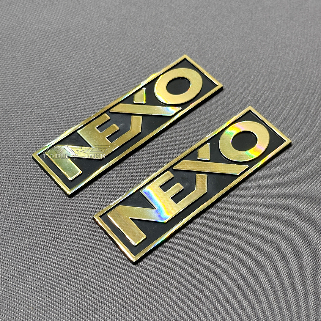 Tem loa nexo nhựa cứng dài, giá bán 1 cặp.