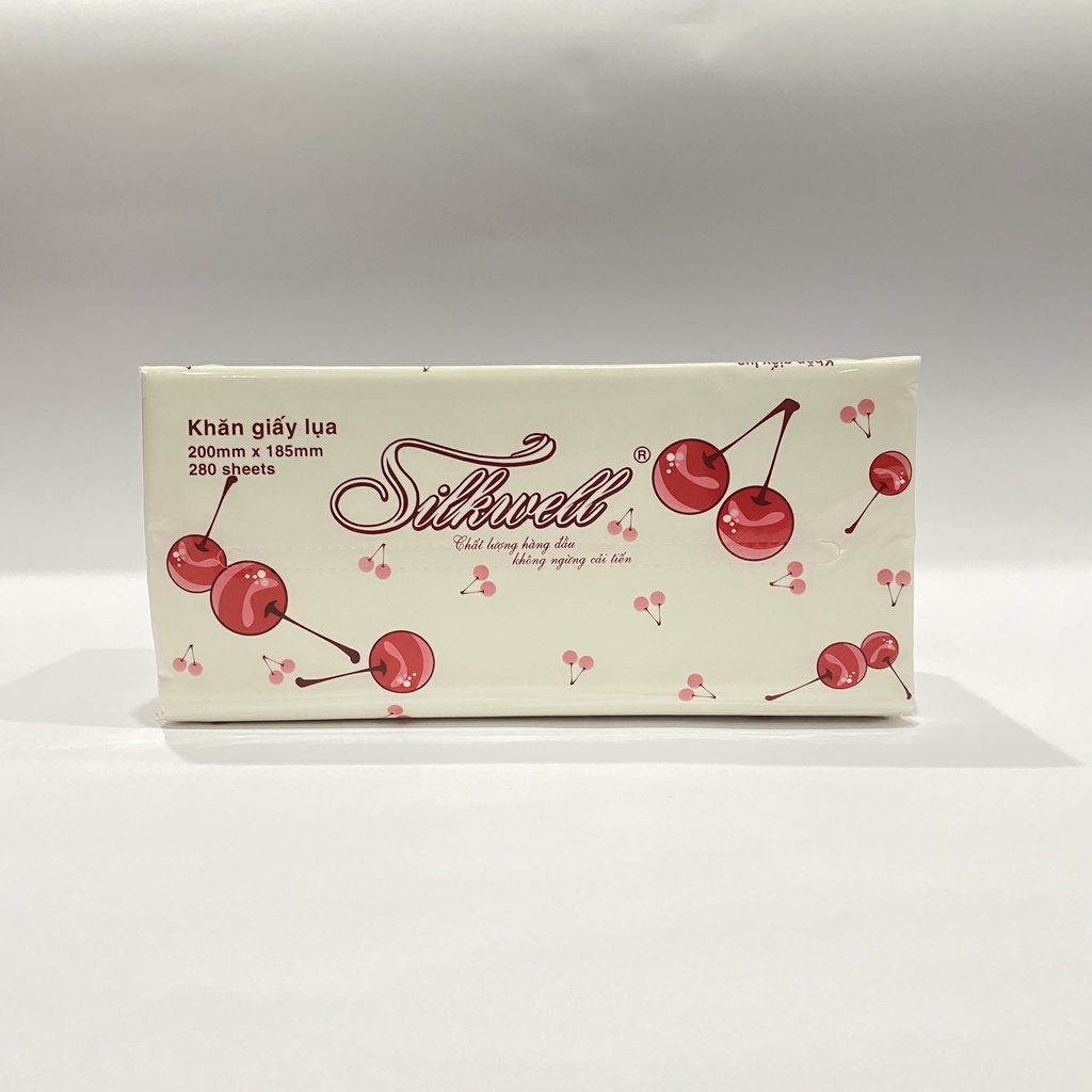 [Hoàn Tiền 10%] Giấy lụa, giấy khô, giấy ăn silkwell 280 tờ hàng đẹp