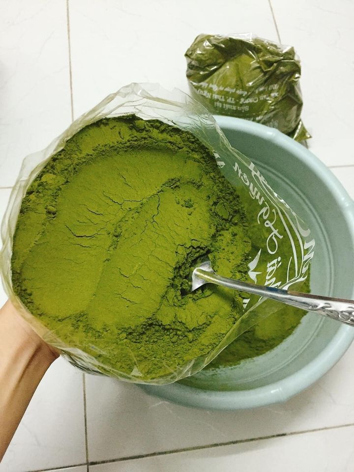 Bột trà xanh nguyên chất gói 100g handmade