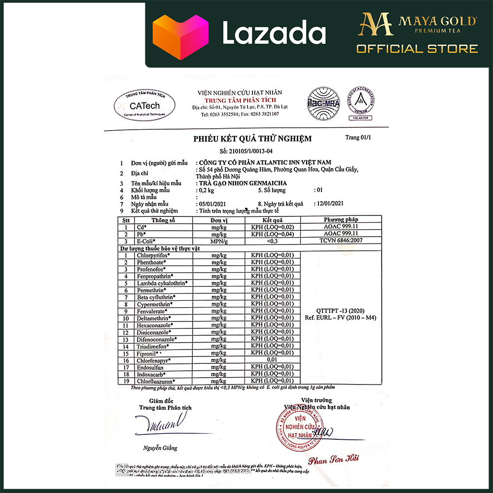 Trà gạo lức - Nihon Genmaicha - Maya Gold Premium Tea (150 gram)
