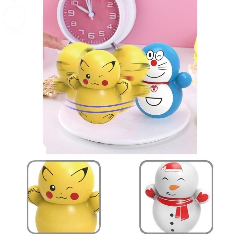 Combo 5 Con Lật Đật Mini, Lật Đật Squid Game, Lật Đật Doraemon Cho Bé Siêu Dễ Thương