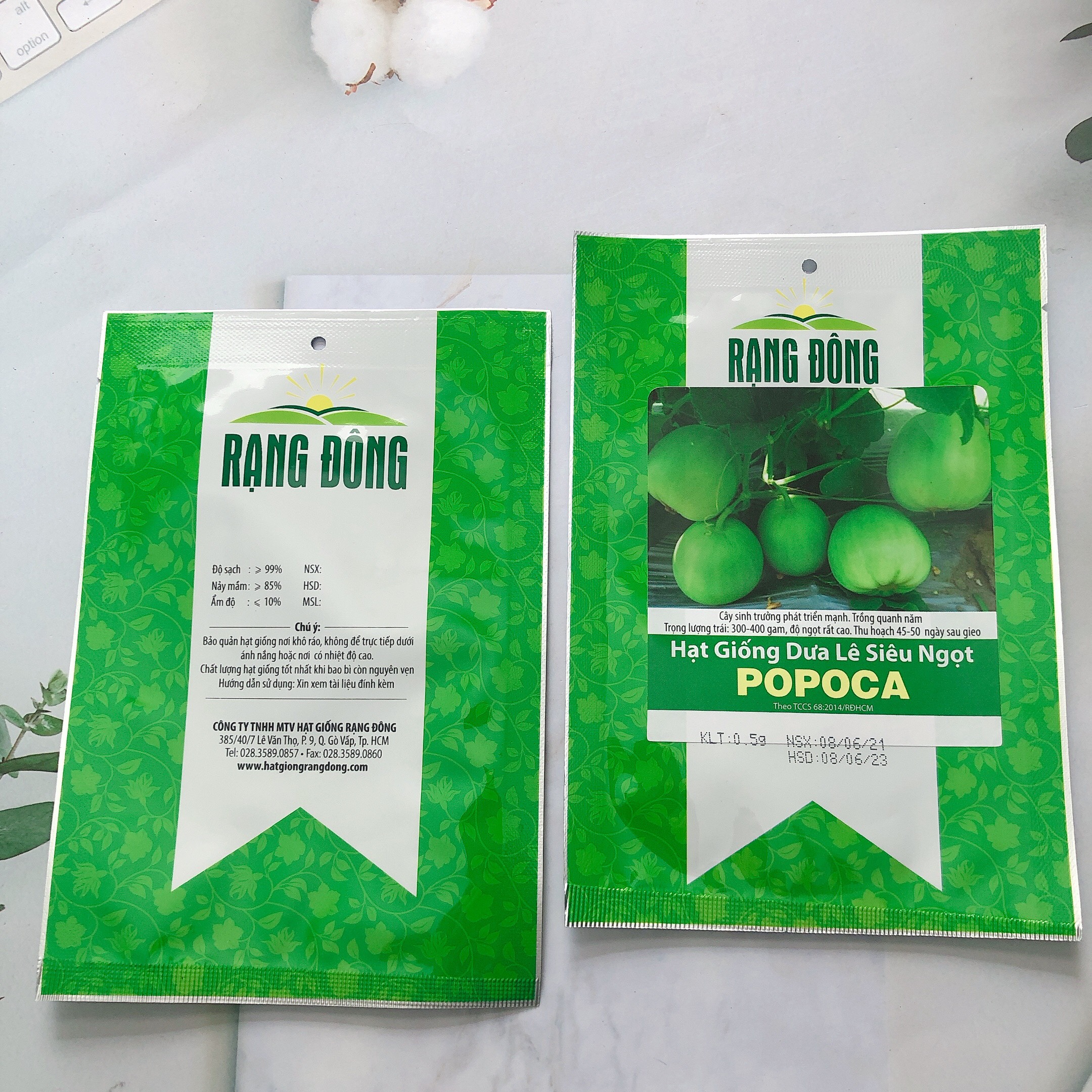 Hạt giống dưa lê Popoca RD gói 0.5gr