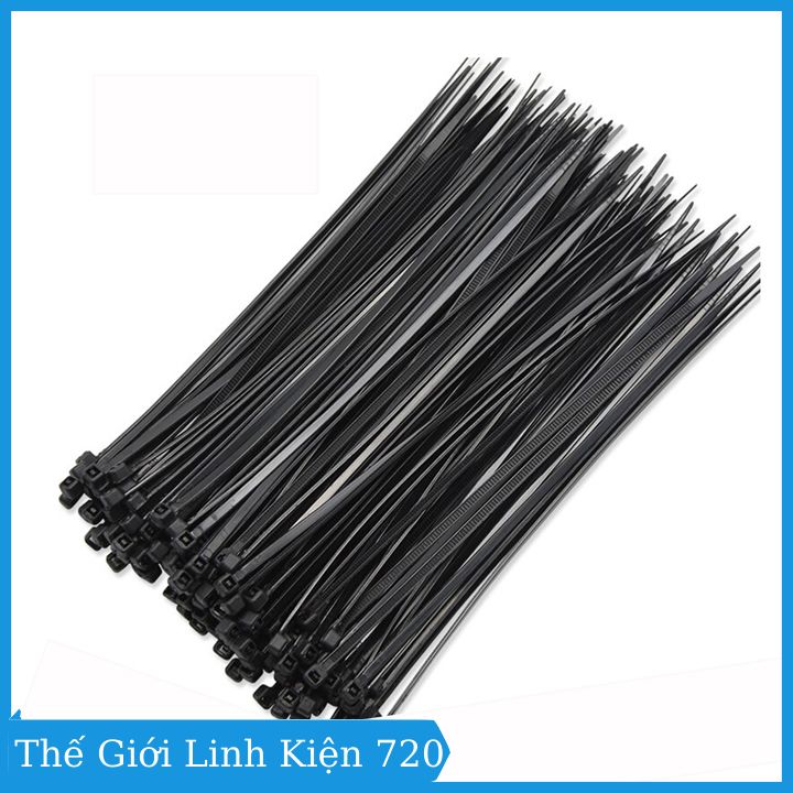Gói 1000pcs dây thít nhựa đen 3x150mm