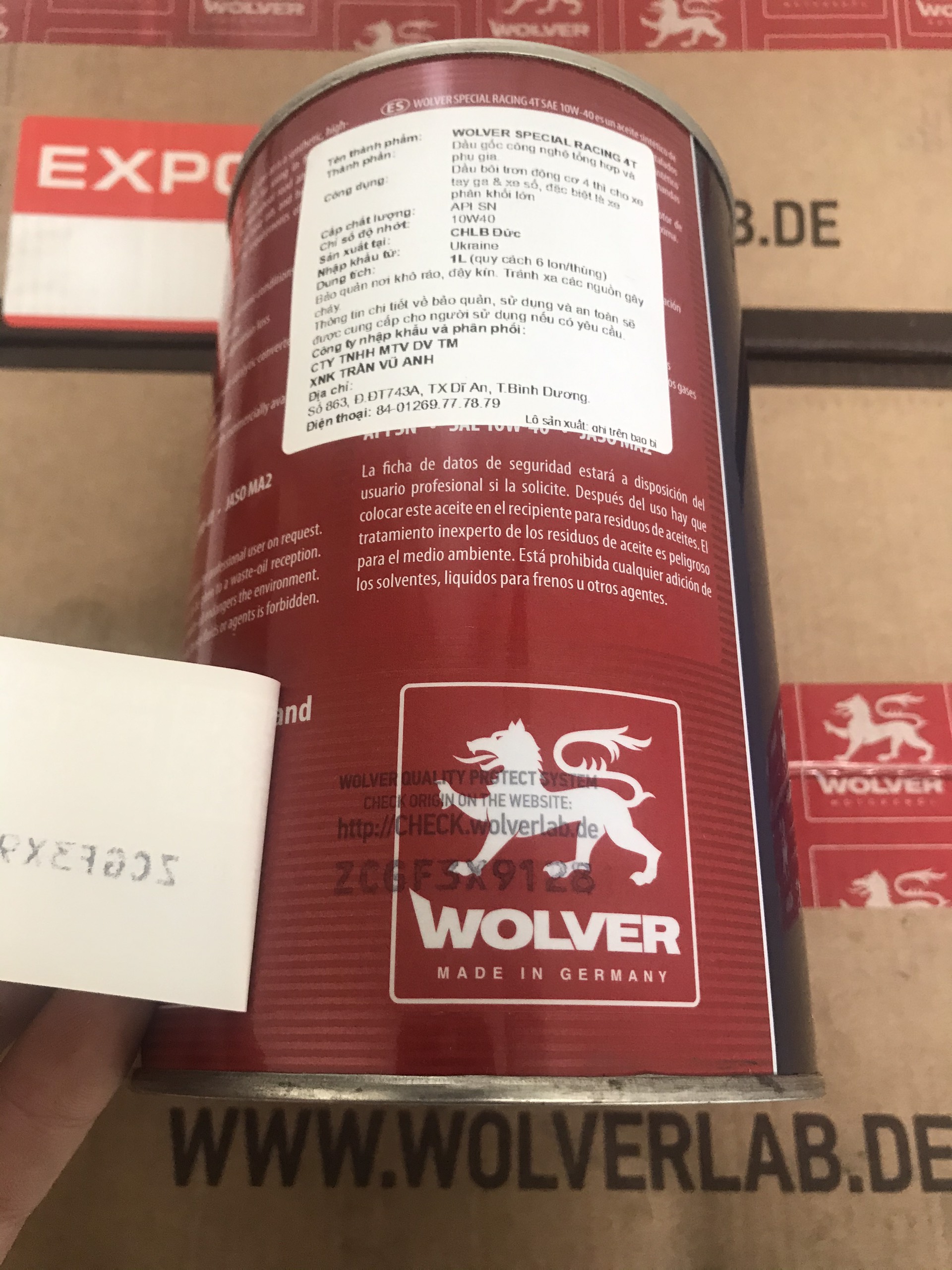 [HCM]Nhớt WOLVER SPECIAL RACING 10W40 SN MA2