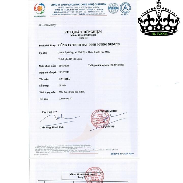 [100%Điều Bình Phước Cồ A] Hạt điều tách lụa Bình Phước Hũ 500g, 250g, 100g