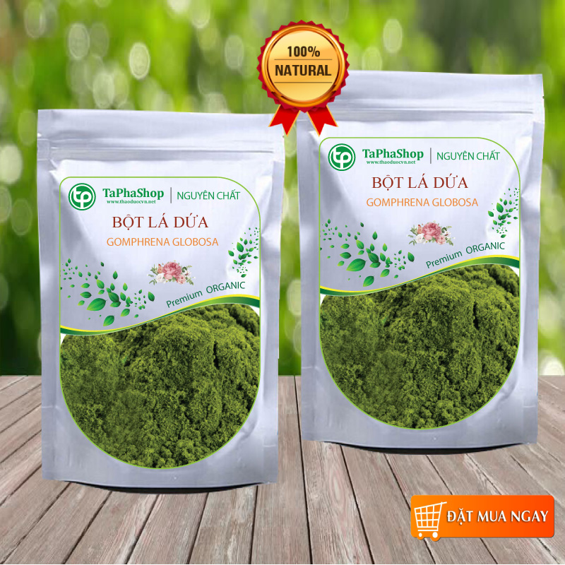 Bột lá dứa nguyên chất 500g - tấn phát