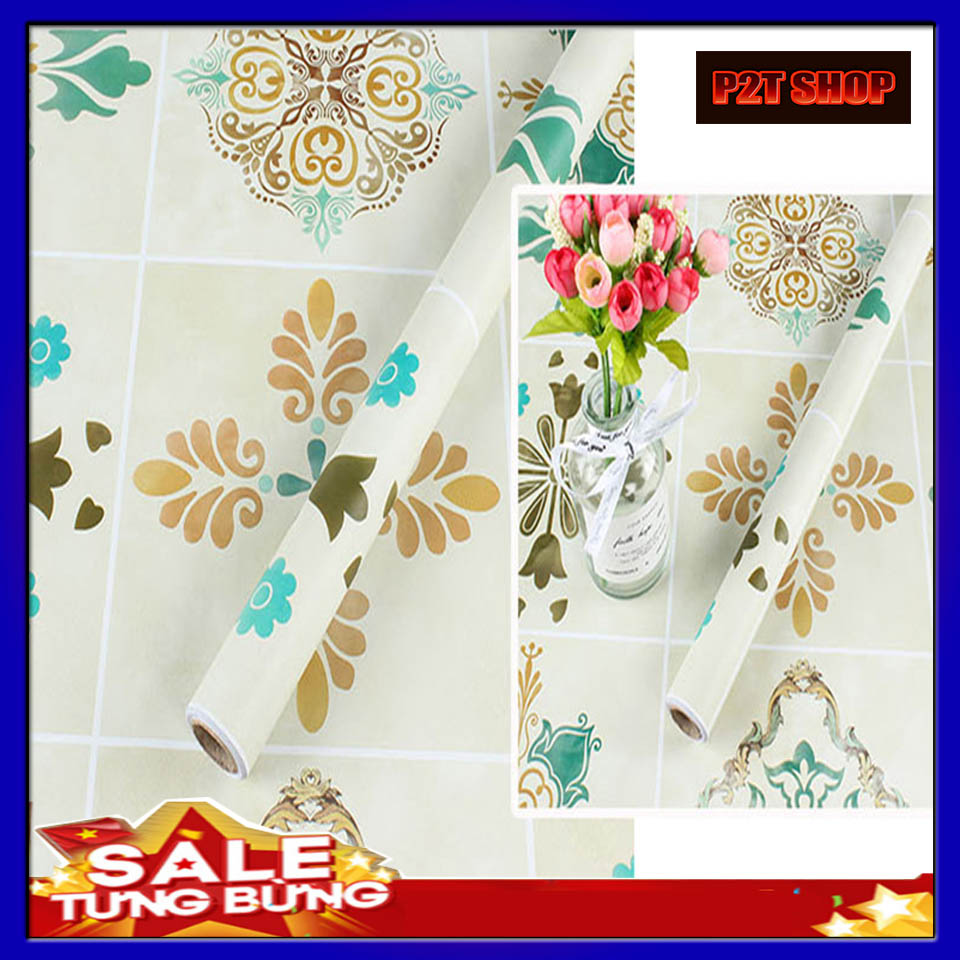 Giấy Dán Bếp Giấy Dán Tường Hoa Văn Khổ 60cm Dài 3m