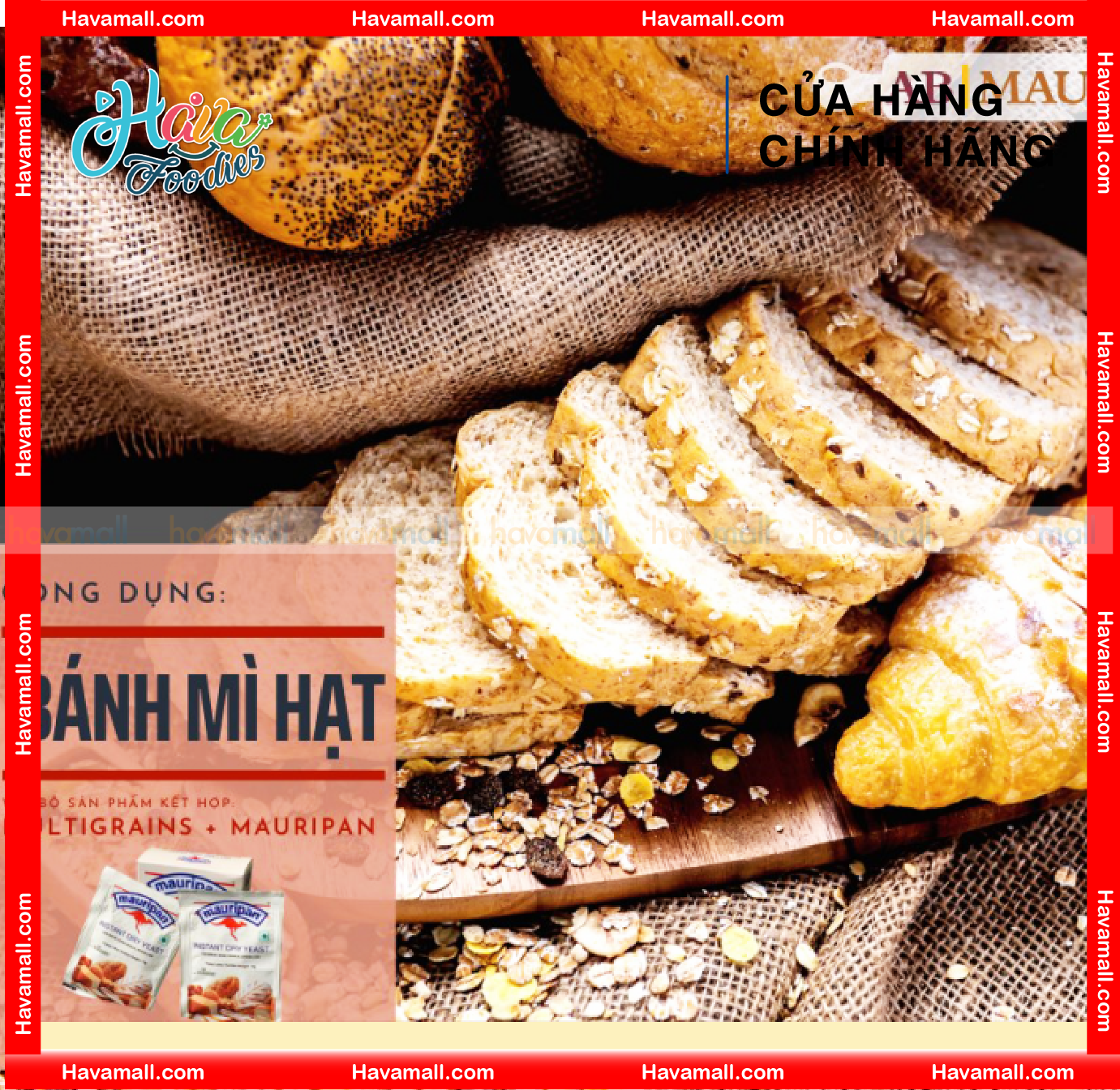Men Khô Dùng Liền Mauripan Gói 10g