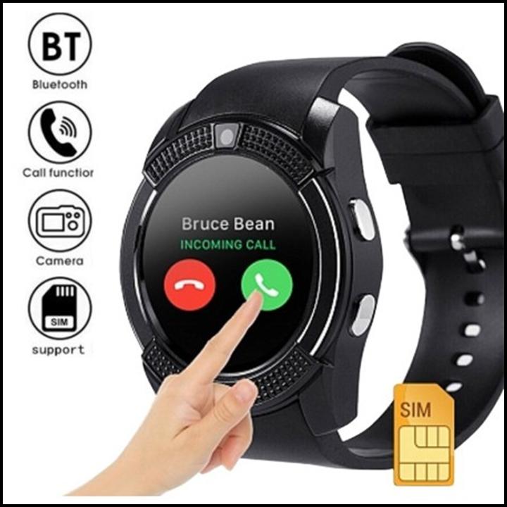 Đồng hồ thông minh đa năng gắn sim nghe gọi như điện thoại, chụp hình, nghe nhạc V90 Plus
