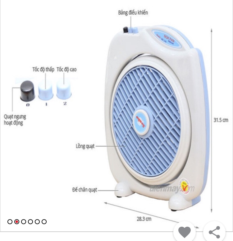 Quạt bàn đảo Senko BD230 bảo hành 24 tháng