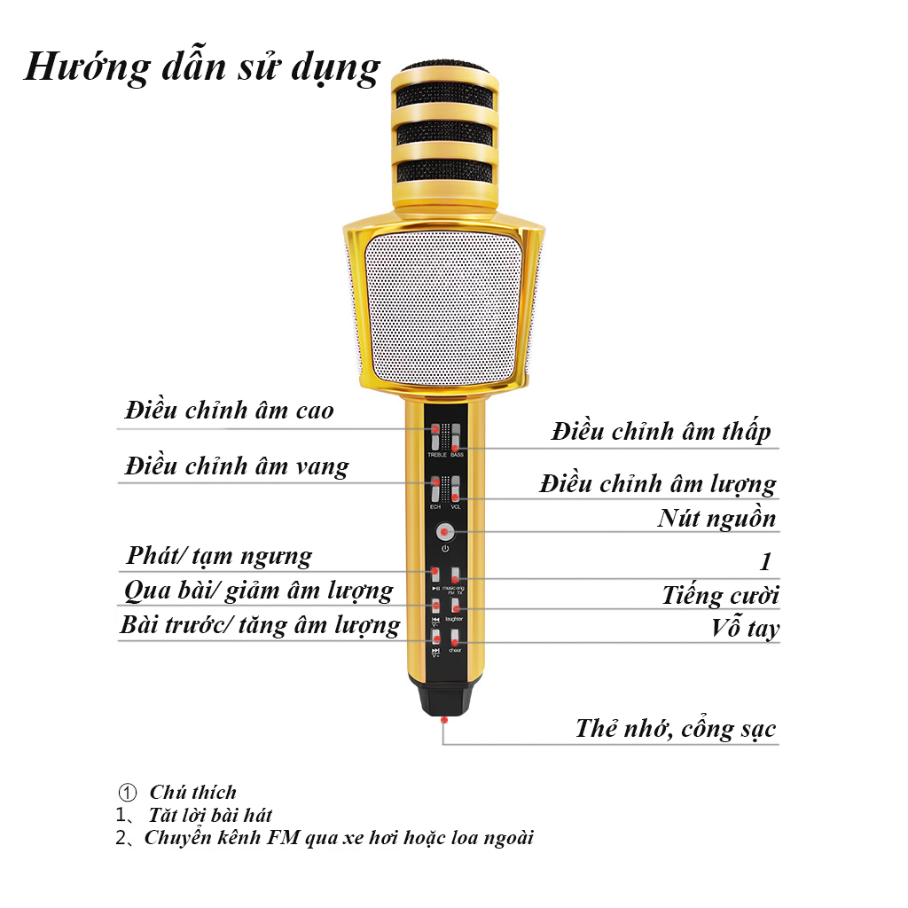 Micro karaoke bluetooth chính hãng SD17 của SDRD