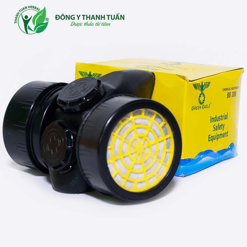 Mặt nạ phòng độc và bụi bẩn 2 phin lọc Green Eagle BB306