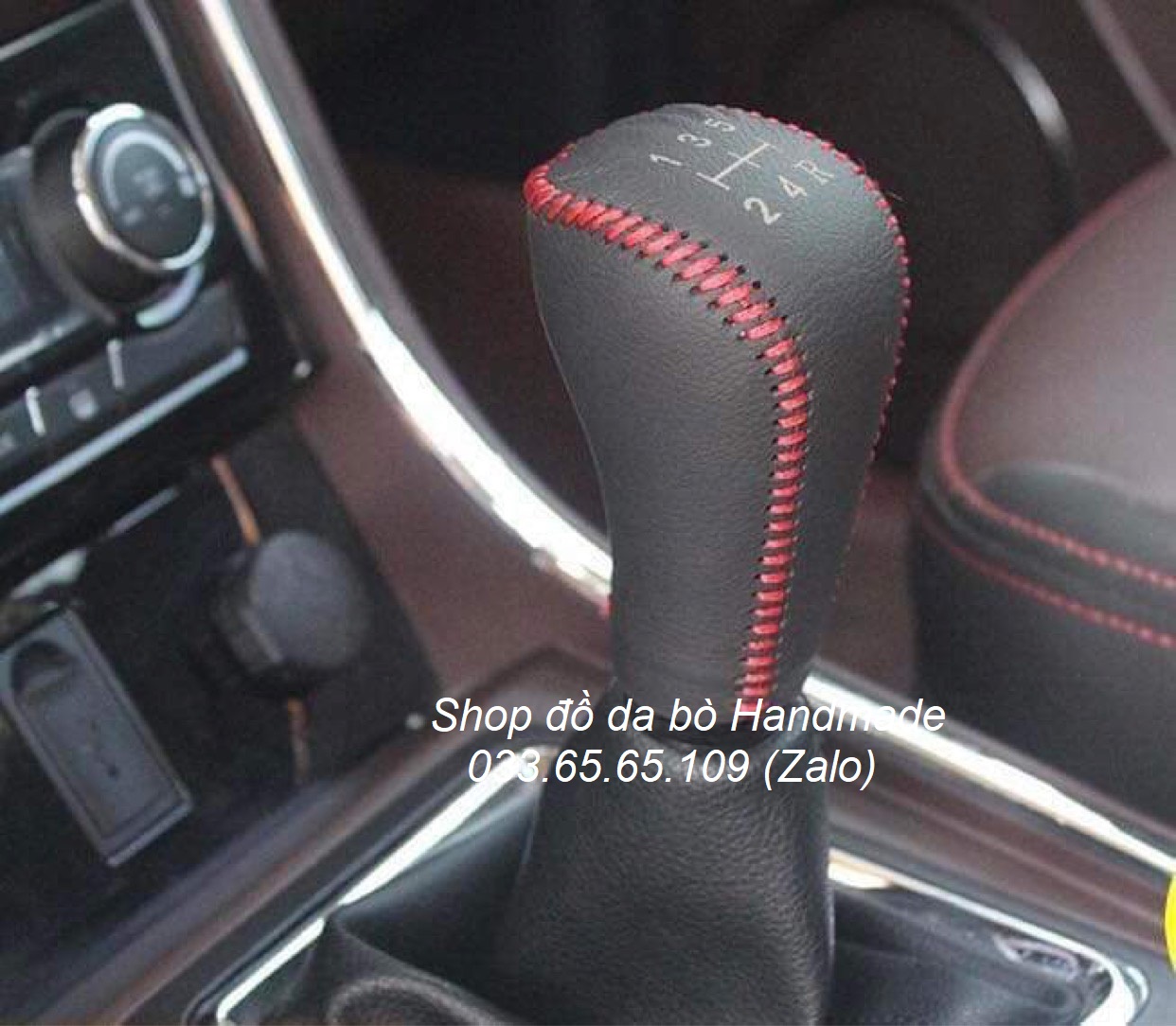 Bọc da cần số xe Chevrolet Spark, Daewoo Matiz số sàn (MT) da tự nhiên