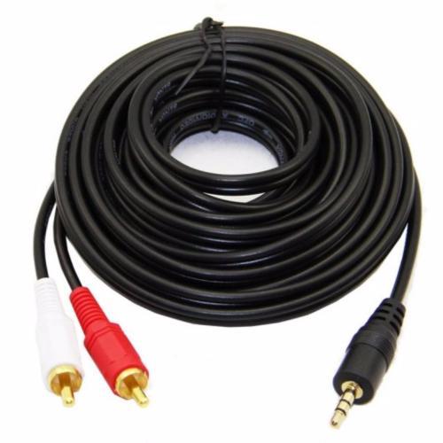 Dây loa 1 đầu 3.5 ra 2 AV dài 5m