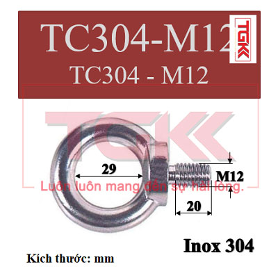 Bulong tai cẩu inox 304