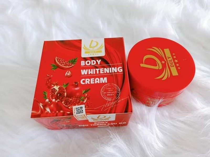 Kem body siêu trắng lựu đỏ