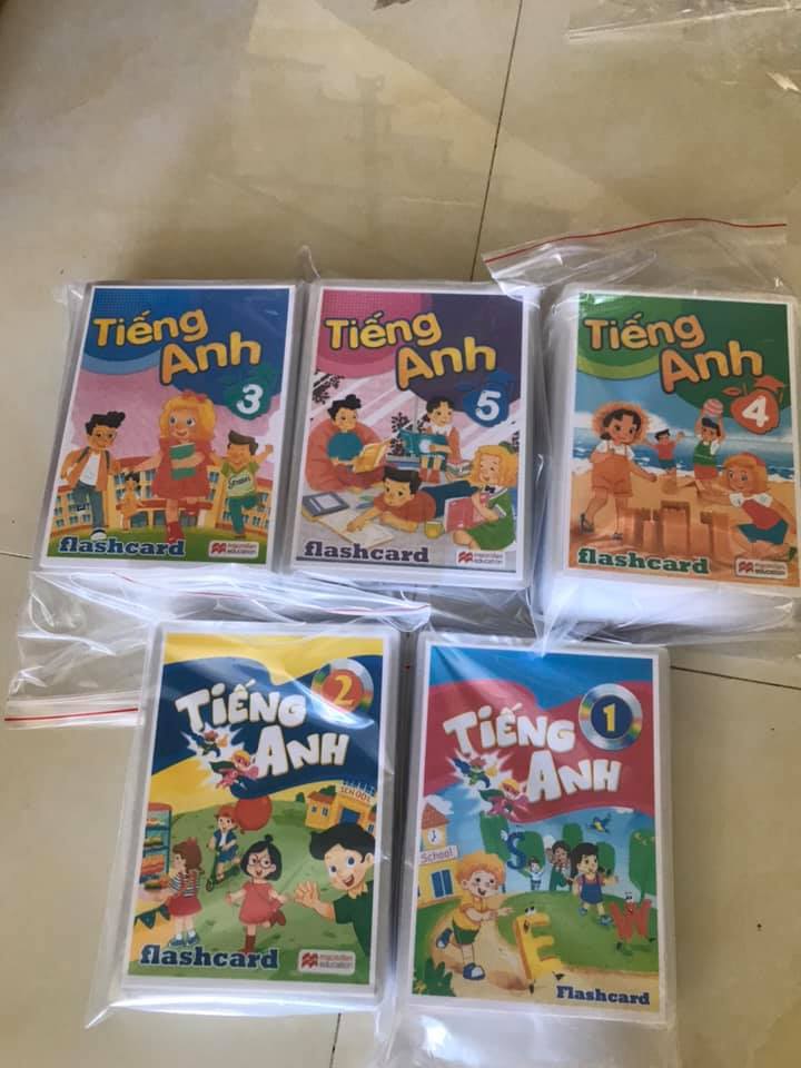 Flashcard Tiếng Anh lớp 1 - macmillan -ép plastics