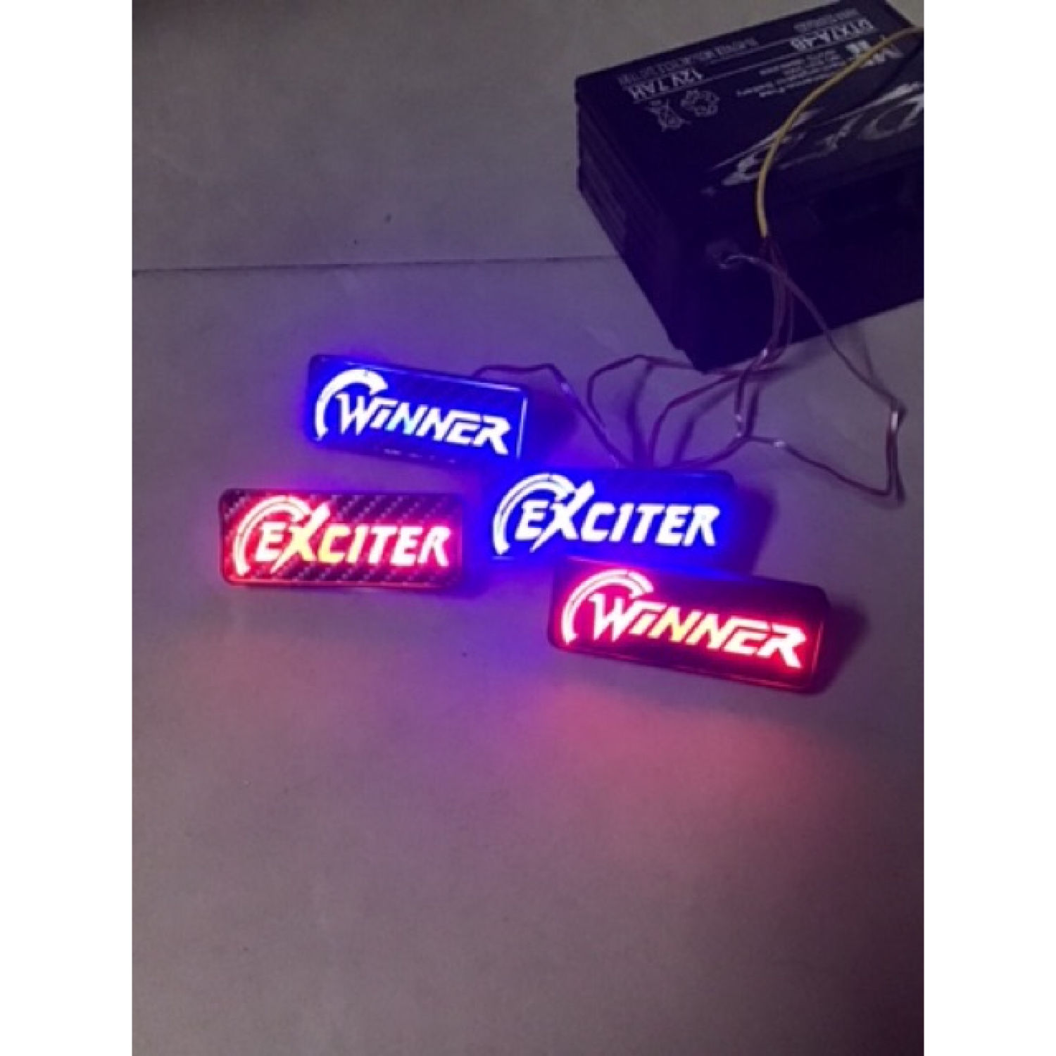 Chữ đèn led gắn dè xe exciter và winner