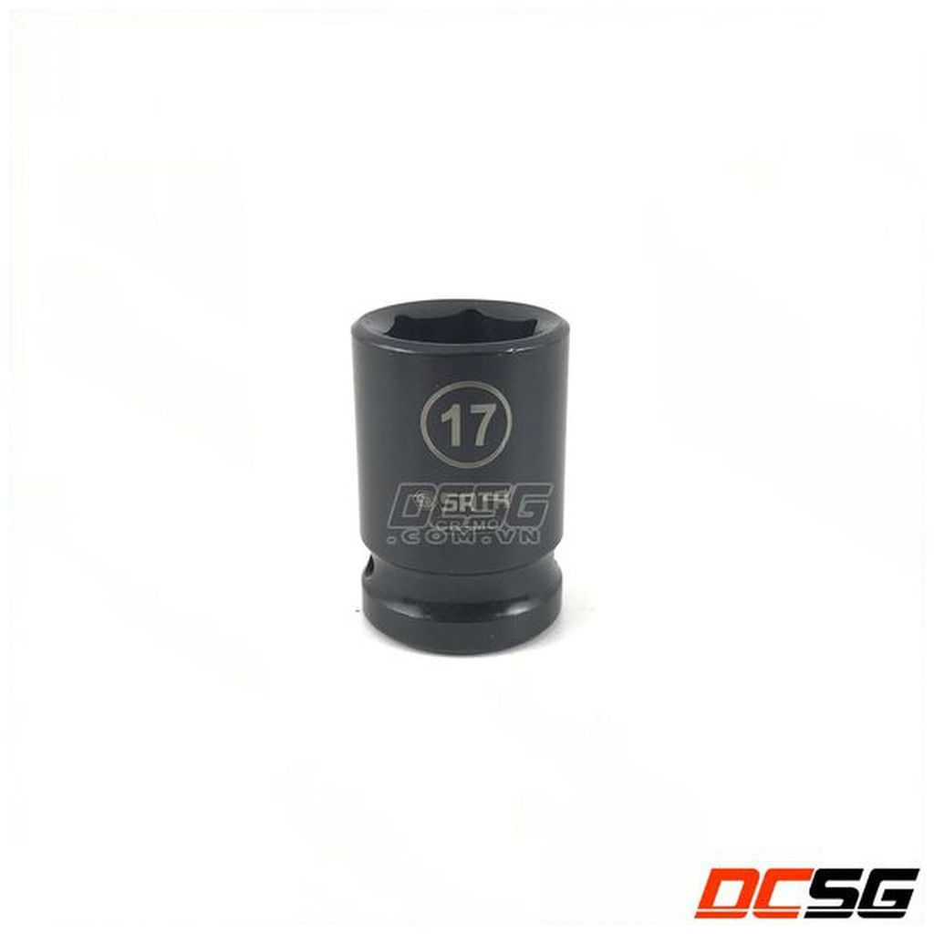 Đầu tuýp đen 6 cạnh 17mm Sata 1/2in 34310