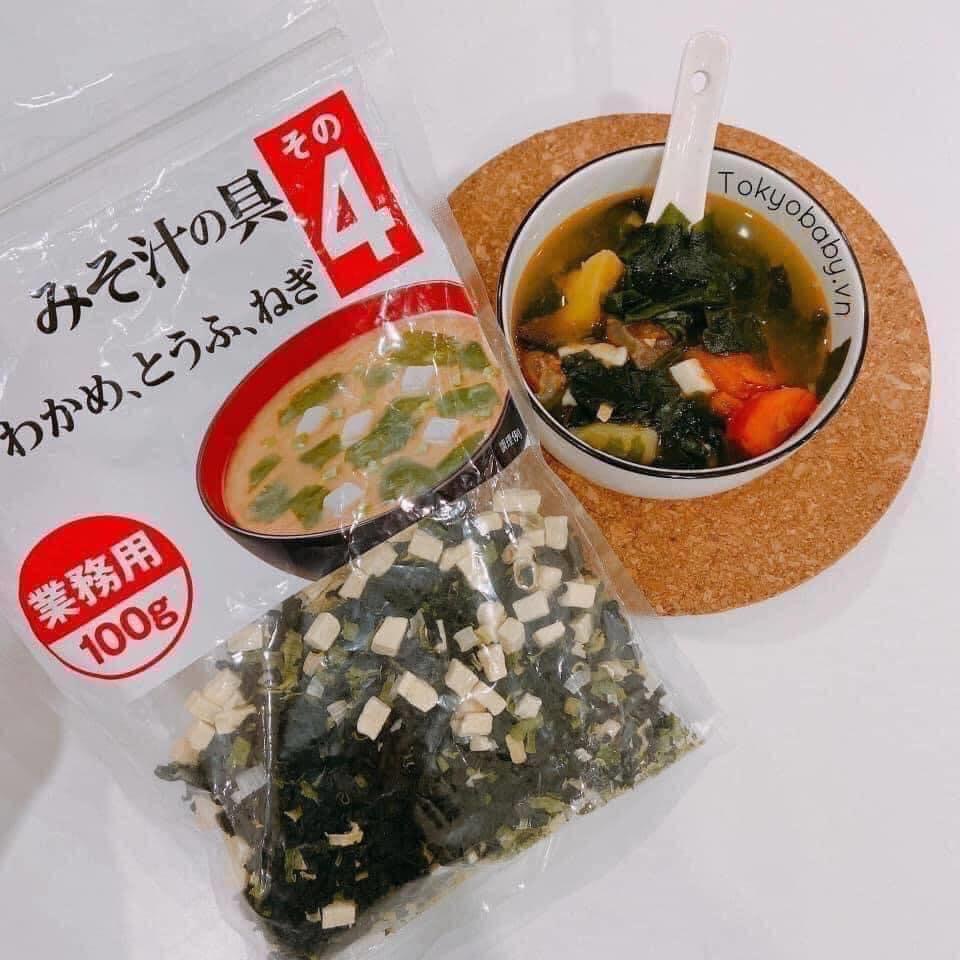 [HCM]Rong biễn và đậu hủ sấy (súp miso) 100gr