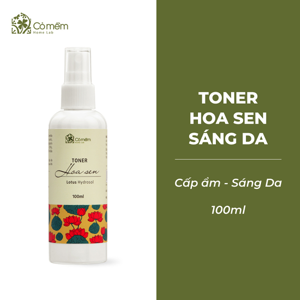 Toner Nước Cân Bằng Hoa Sen Xịt Khoáng Cấp Ẩm Cho Da Cỏ Mềm Dưỡng Da Kiềm Dầu 150ml