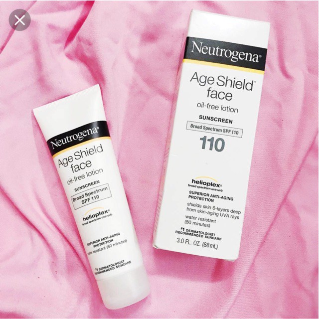 Kem chống nắng Neutrogena Age Shield Face Oil Free Lotion Sunscreen SPF 110 (Mỹ)