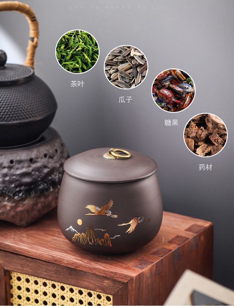 Hũ, Bình đựng trà bằng gốm Định Châu (cỡ lớn, rất khít)