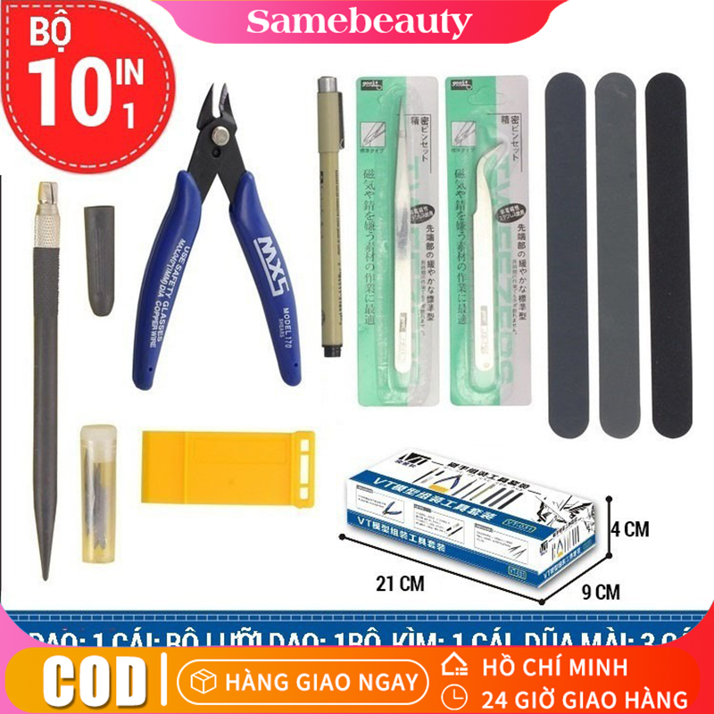 Bộ dụng cụ gundam tool lắp ráp đồ chơi mô hình gundam bandai, bộ từ 10 dụng cụ đến bộ 1 dụng cụ đa năng