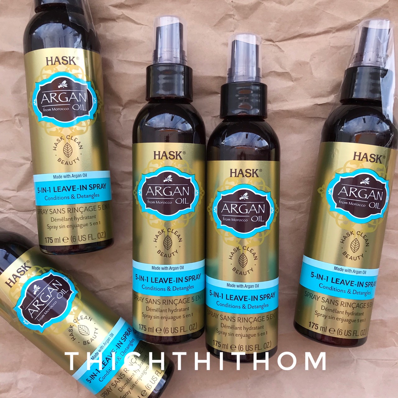[CÓ BILL] Xịt Dưỡng Tóc Hask Argan Oil From Moroccon Giúp Phục Hồi Tóc 175ml