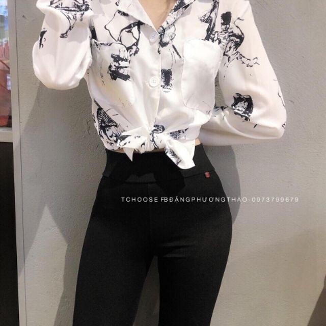 Quần LEGING  trơn nữ dáng dài full hộp chất đẹp