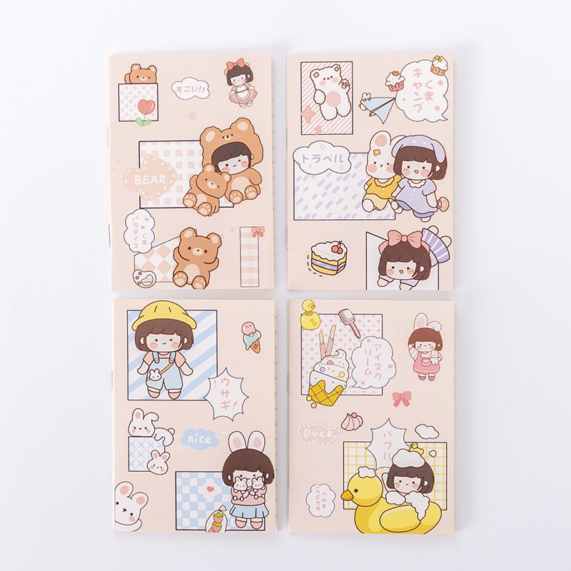 Sổ A7 Mini 20 Trang In Hình Cực Kỳ Dễ Thương