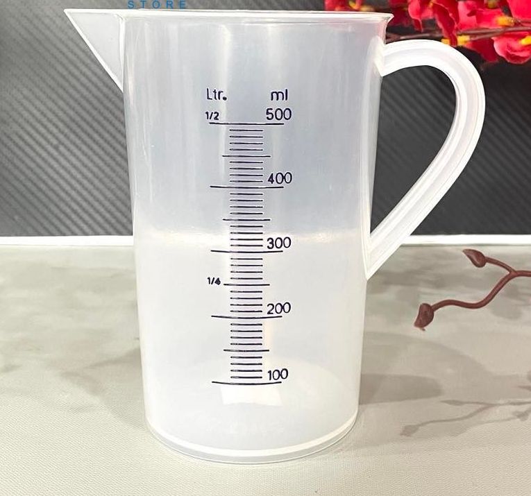 Ly Ca ĐONG ĐỊNH LƯỢNG có Vạch dùng PHA CHẾ  với các dung tích 50, 100, 250, 500, 1000ml. Chất liệu NHỰA DÀY, VẠCH ĐỊNH LƯỢNG IN ĐẬM- Dụng cụ QUẦY BAR