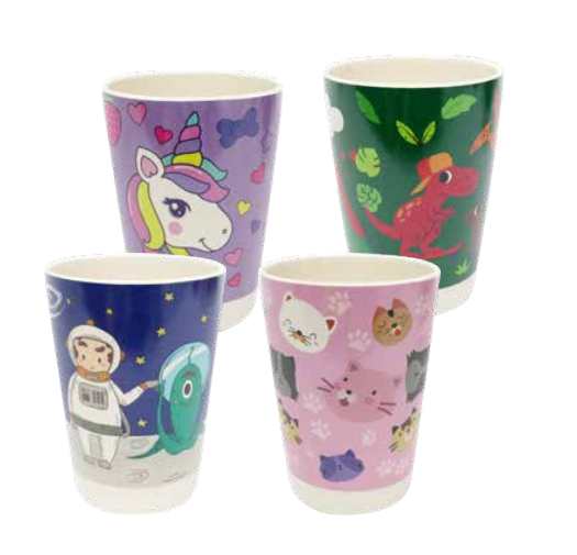 Ly melamine thân thiện môi trường cho bé với 4 mẫu uncle bills km0175