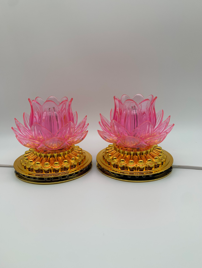 [Dx-sc] 7-color rotary lamp with temple decoration, high-class rotating lamp, Church table, Buddha Temple