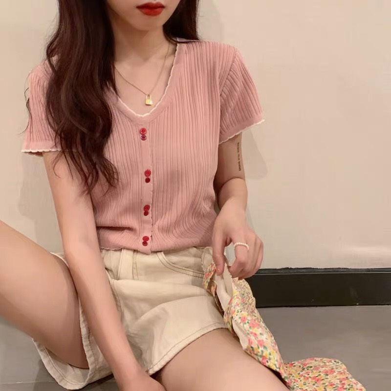 Áo len croptop nữ chất len mongtoghi mùa thu 2020 weekend