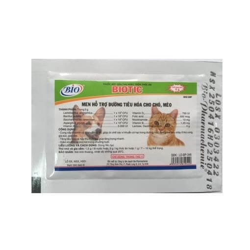 Men Tiêu Hóa Cho Chó Mèo Biotic gói 5g