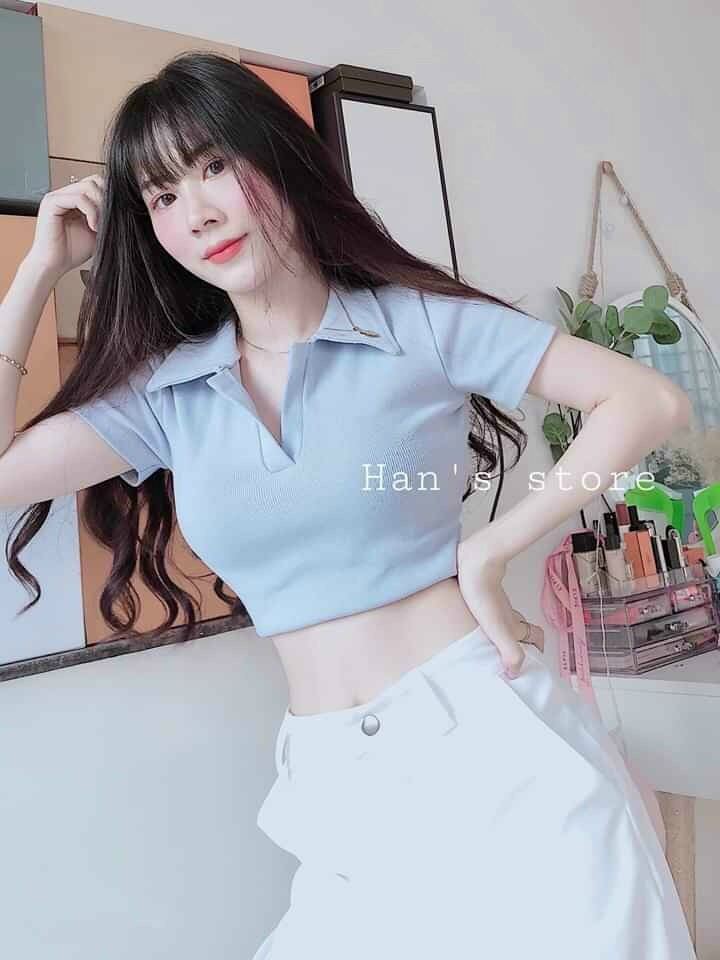 [HOÀN TIỀN 50K + ÁP MÃ GIẢM SÂU 8%] STYLE #  ÁO CROPTOP CỔ TRỤ FROM DƯỚI 50KG