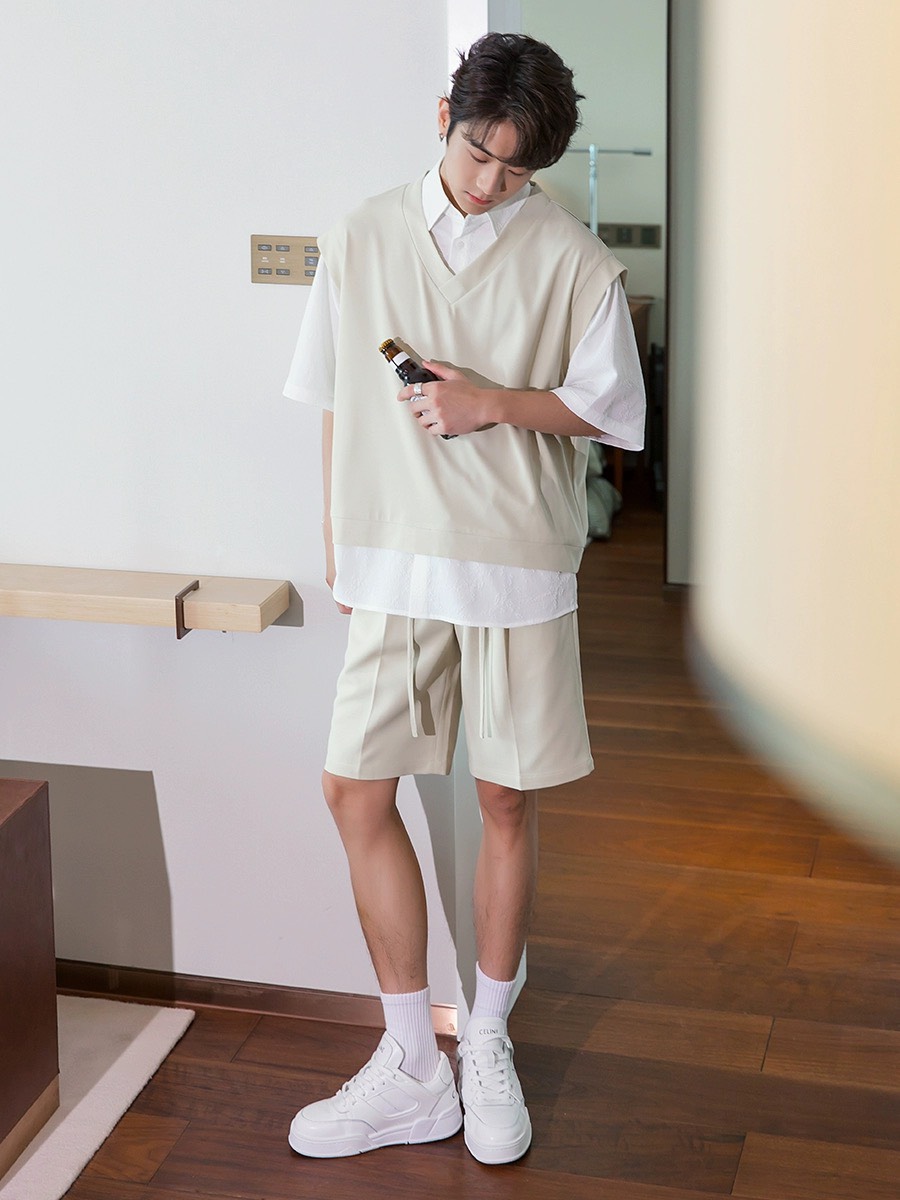 Áo gile unisex form rộng Gile Basic Tea nam nữ ulzzang