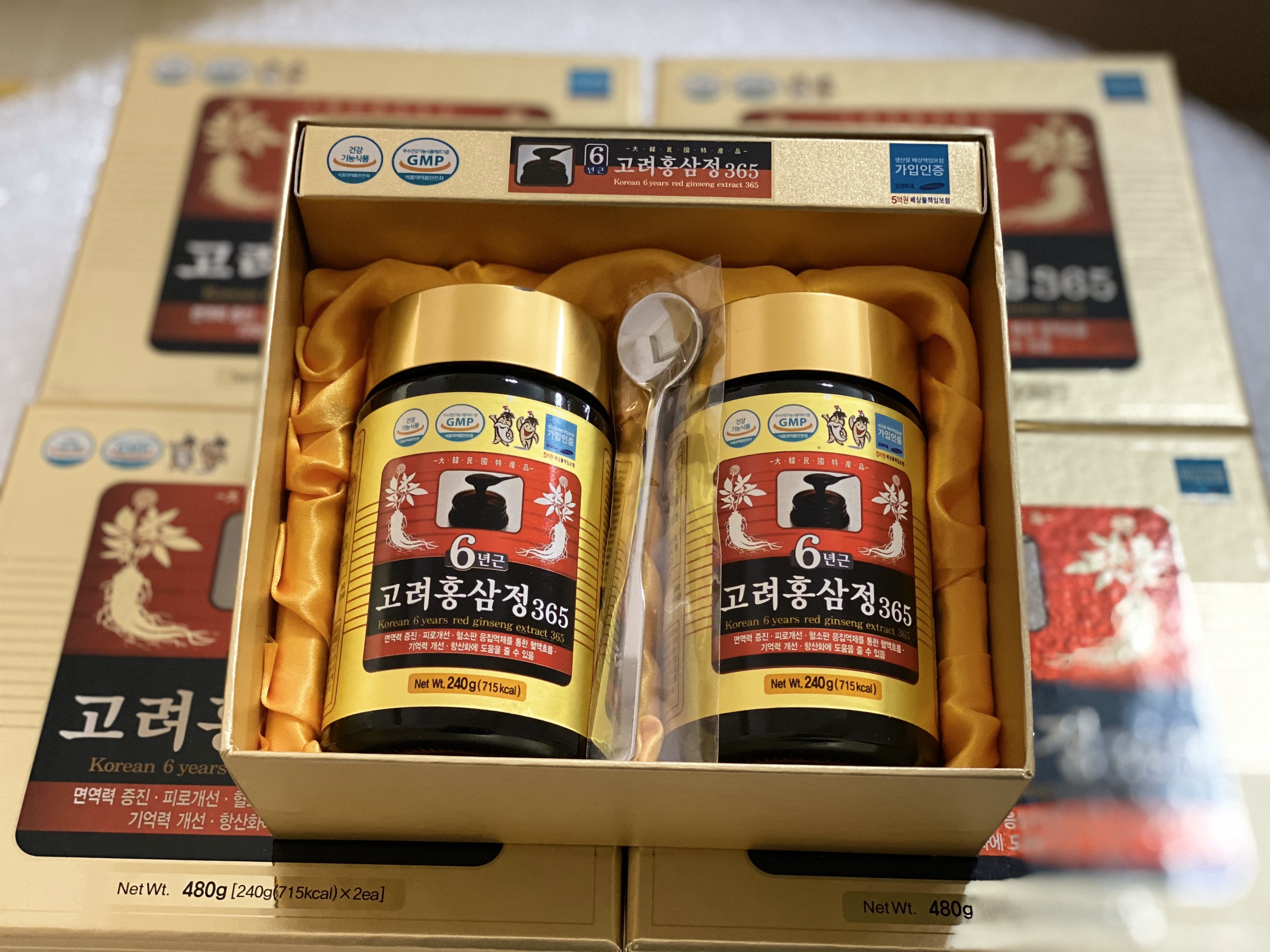 CHÍNH HÃNG Cao hồng sâm 365 6 năm tuổi Hàn Quốc siêu đậm đặc 240g x 2 lọ -