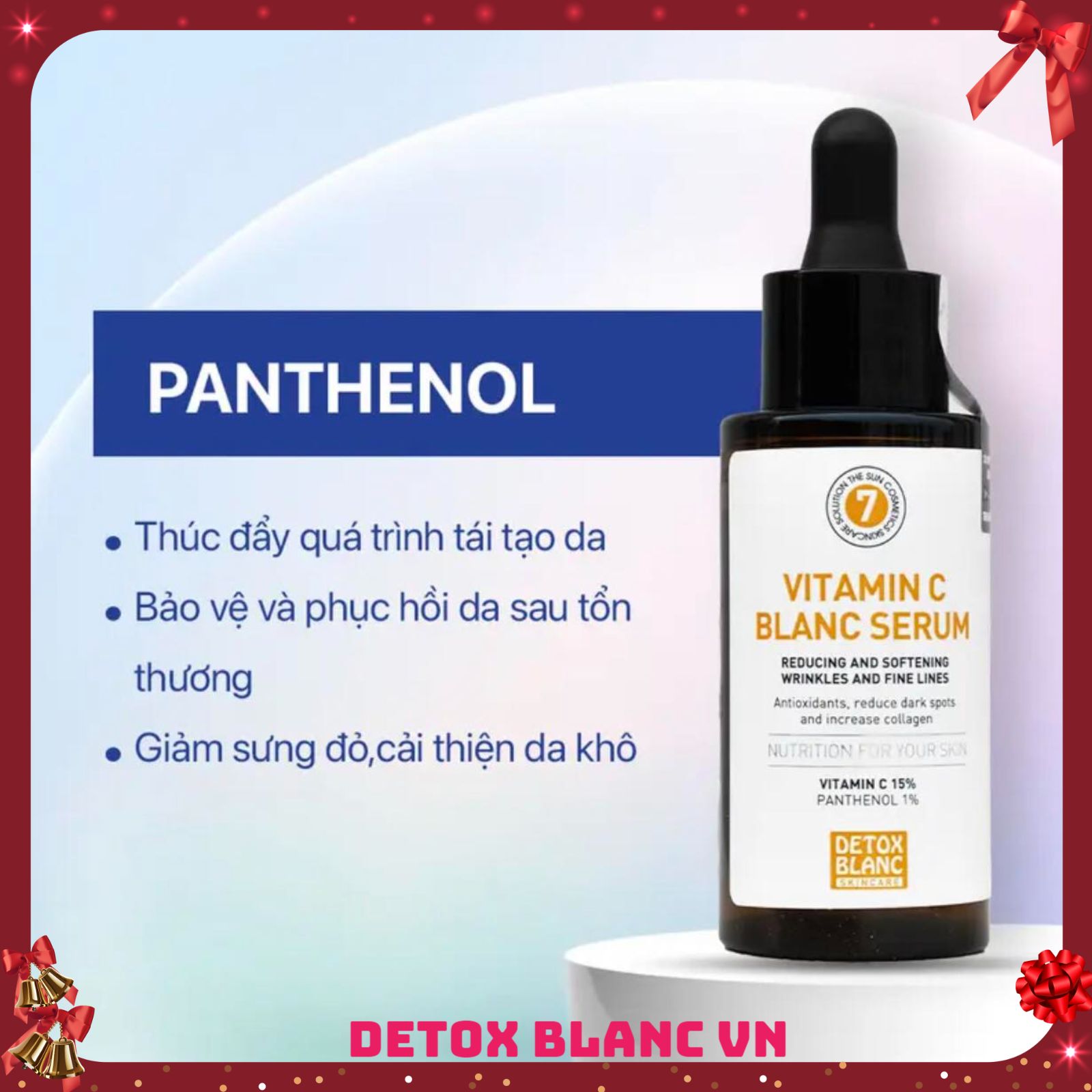 Serum dưỡng sáng da mờ thâm Vitamin C Detox blanc