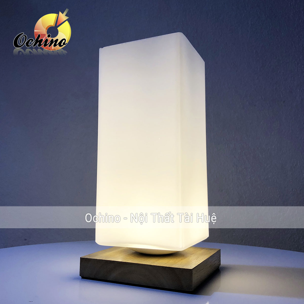 Đèn ngủ để bàn trang trí phòng ngủ đọc sách chất liệu gốm sứ thủ công chỉnh sáng tiện lợi