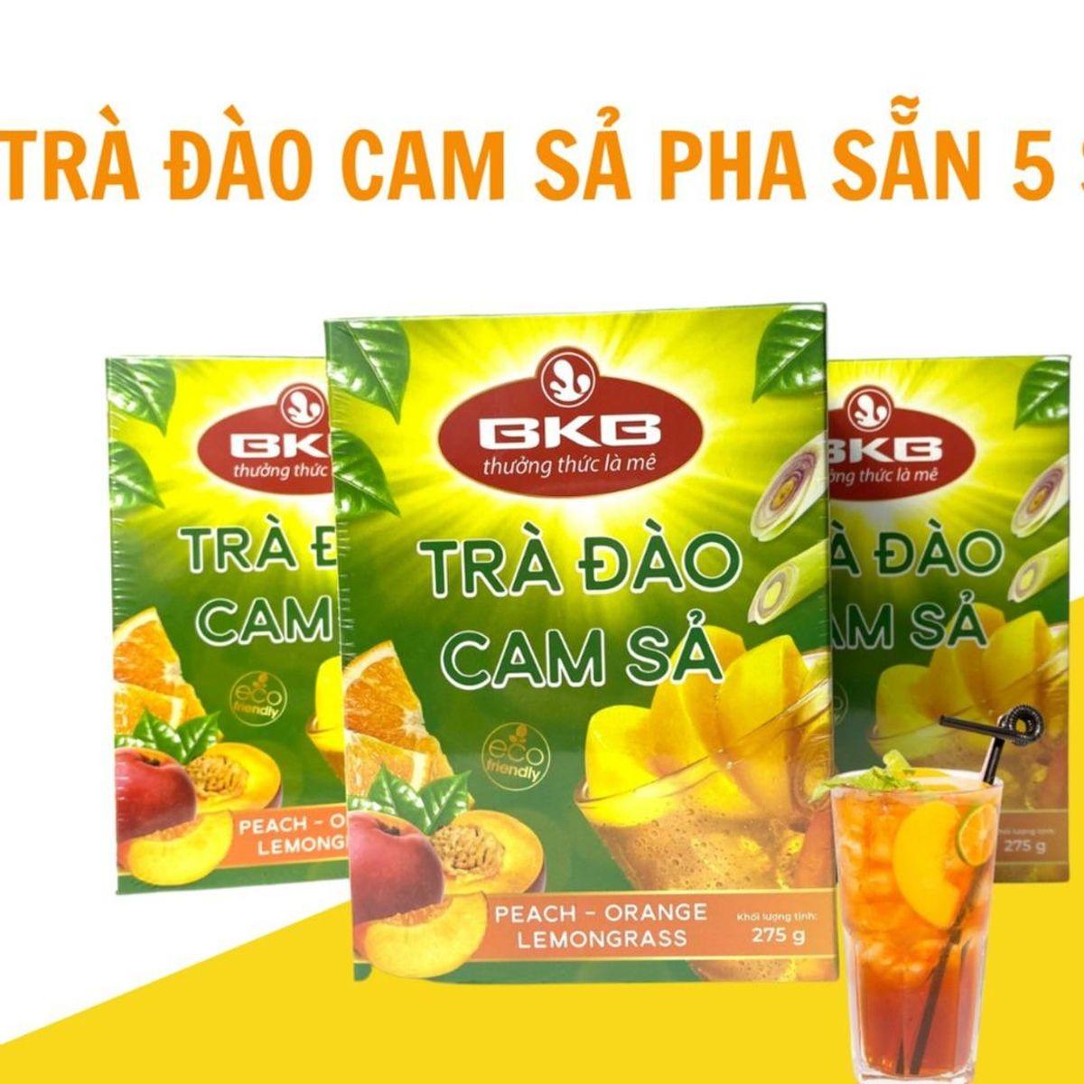 Trà Đào Cam Sả Tiện Dụng BKB 275g - Giải Pháp Pha Chế Đơn Giản và Thơm Ngon