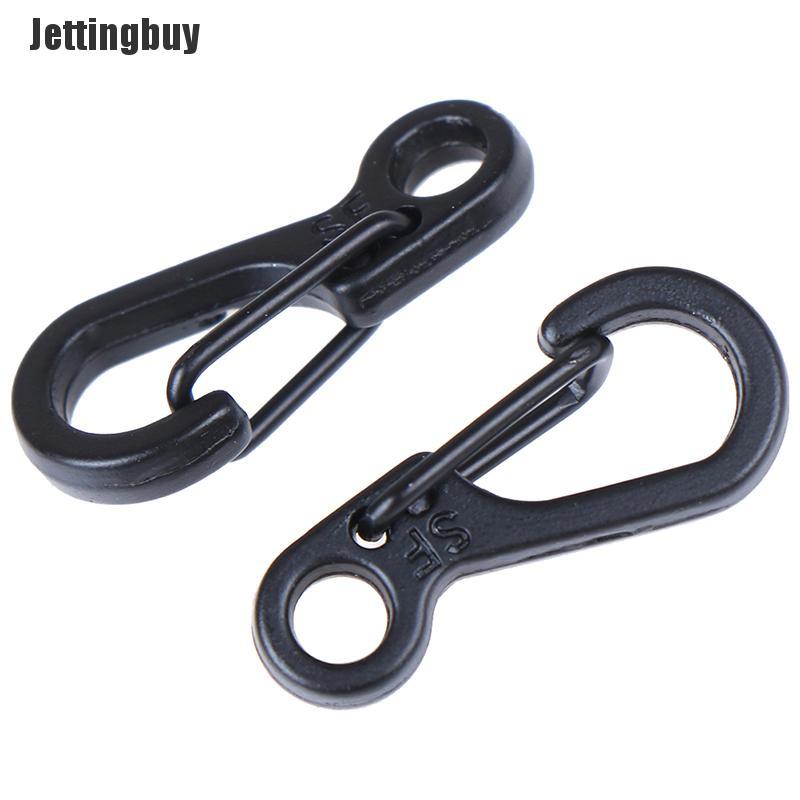 Jettingbuy 10 Chiếc Móc Leo Núi Mini Móc Khóa Lò Xo Móc Khóa Dụng Cụ Cắm Trại